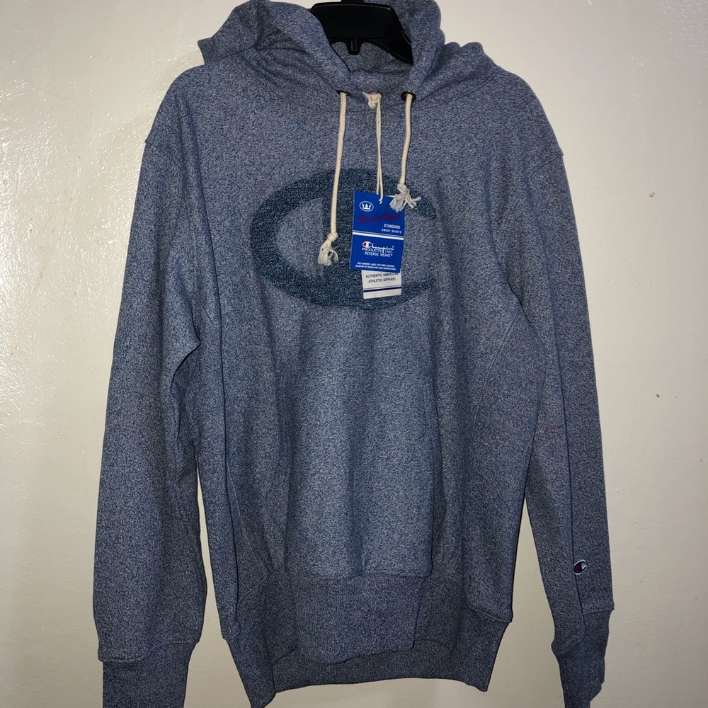 Navy blue champion hoodie